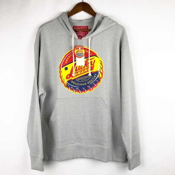 Lucky Brand Other - LUCKY BRAND Bottle Cap Hooded Sweatshirt NWT - L